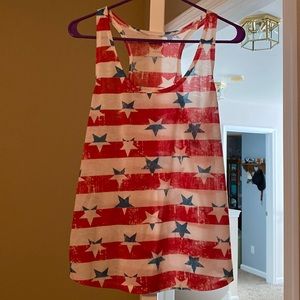 Stars and Stripes Racerback Tank Top